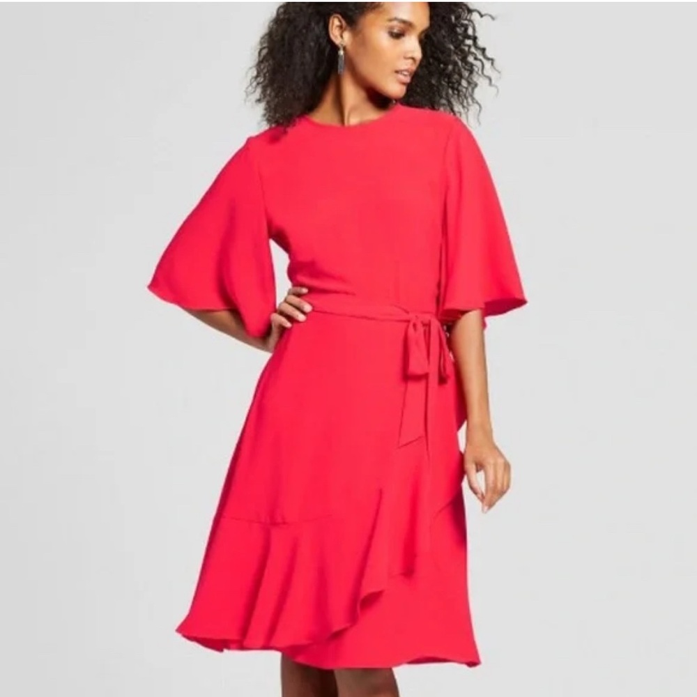 Who What Wear • Red Wrap Dress